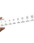JEWELRY ESTIMATOR STENCIL RING SET (11 shapes)