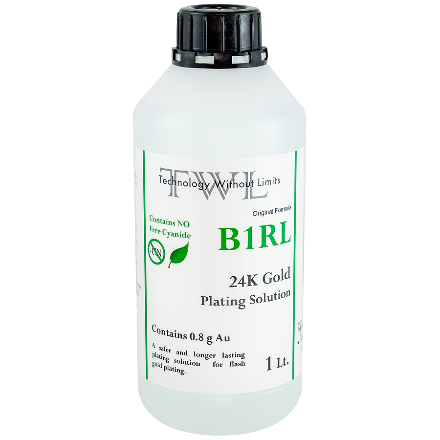 Gold Elektrolyt - 4 Gramm/Liter Gold Plating Solution