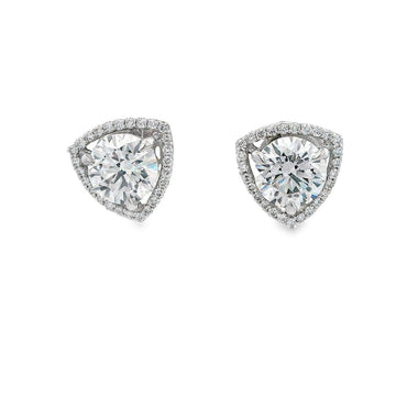 Trillion outline earring