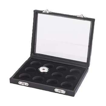 Round plastic gemstone display boxes pack