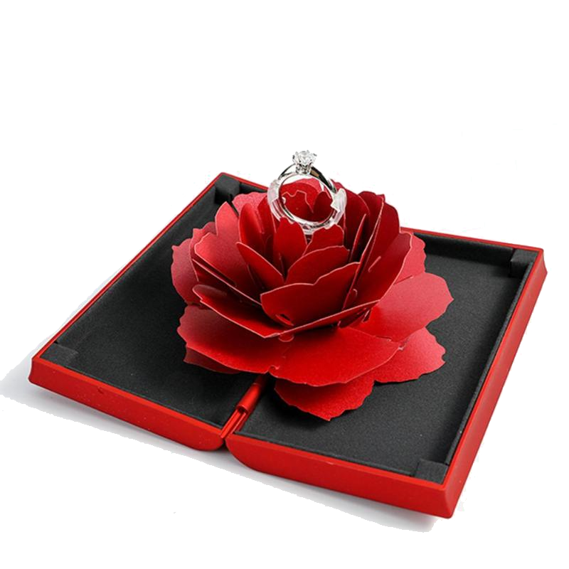Foldable Flower Ring Box
