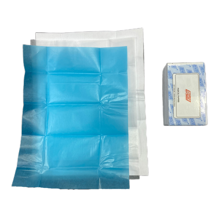 LNG EXE Blue White parcel papers