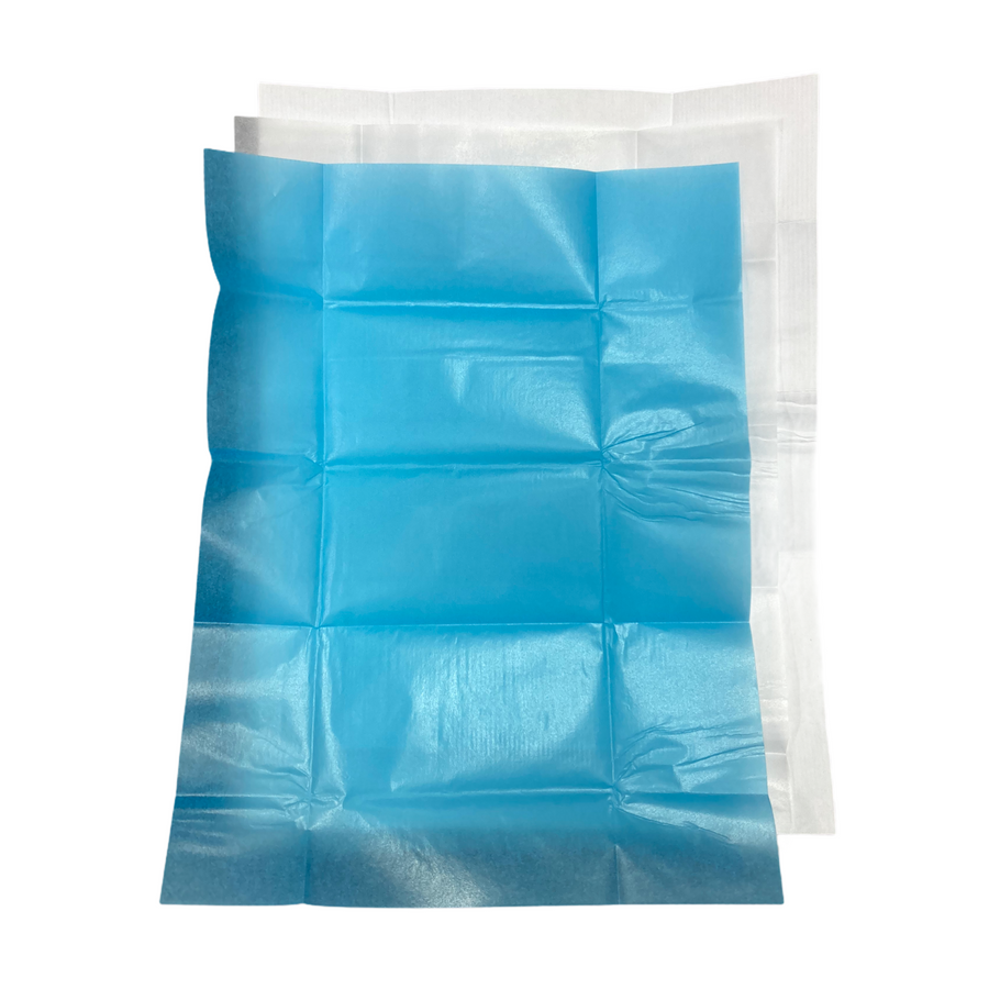 LNG EXE Blue White parcel papers
