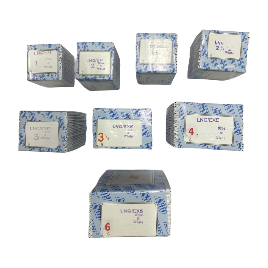LNG EXE Blue White parcel papers