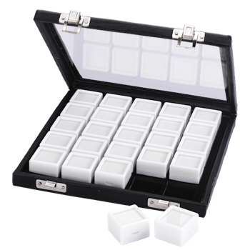 plastic gemstone display boxes with tray