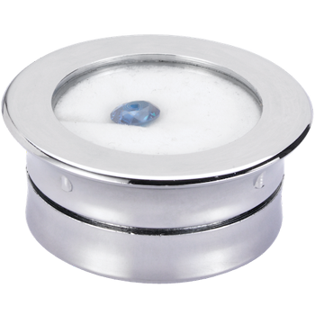 Round gemstone display box (plastic)