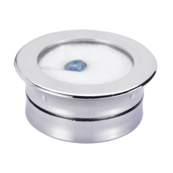 Round gemstone display box (plastic)